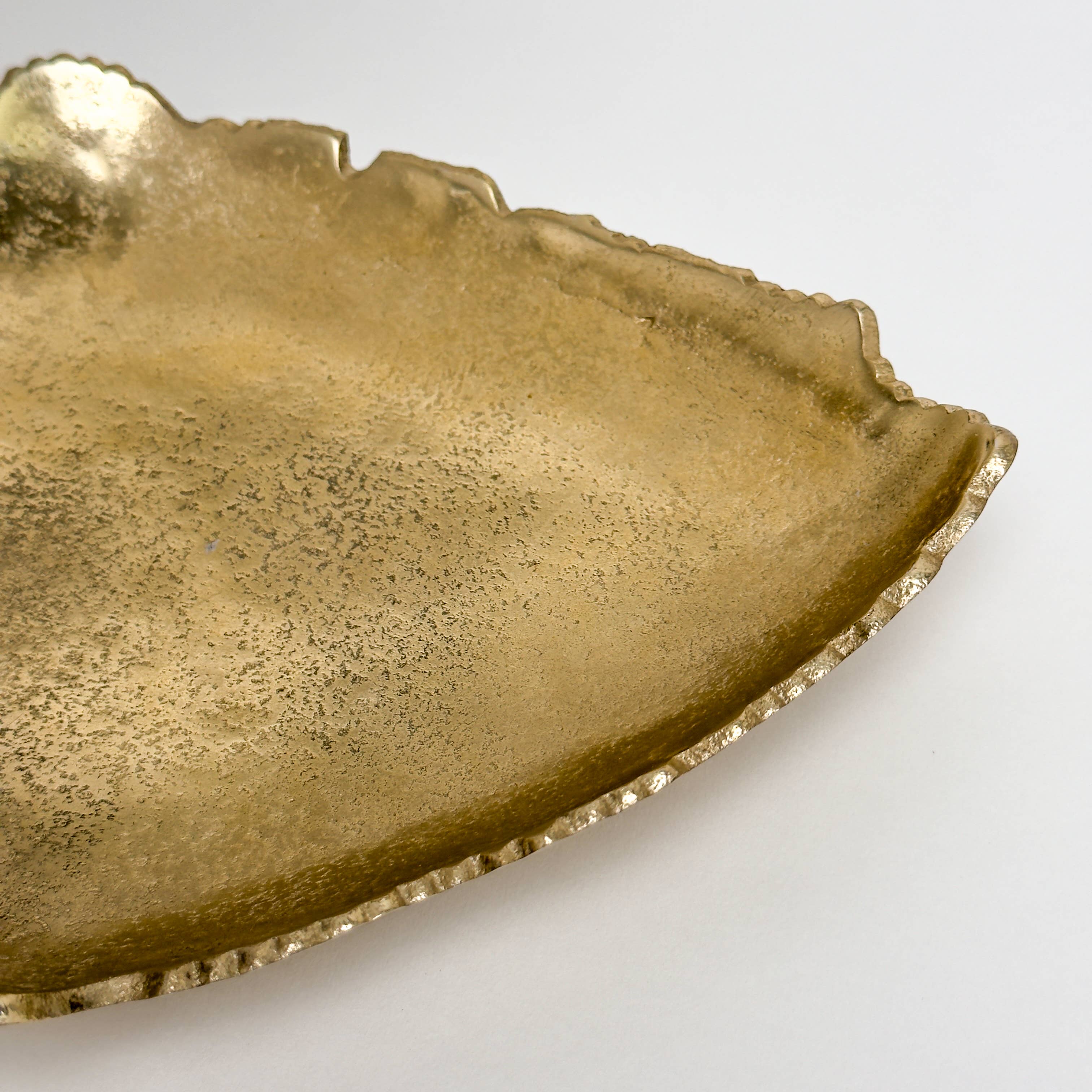 Abstract Gold Aluminum Decorative Bowl