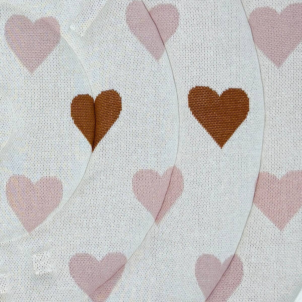 Sweetheart Organic Cotton Knit Baby Padded Round Play Mat