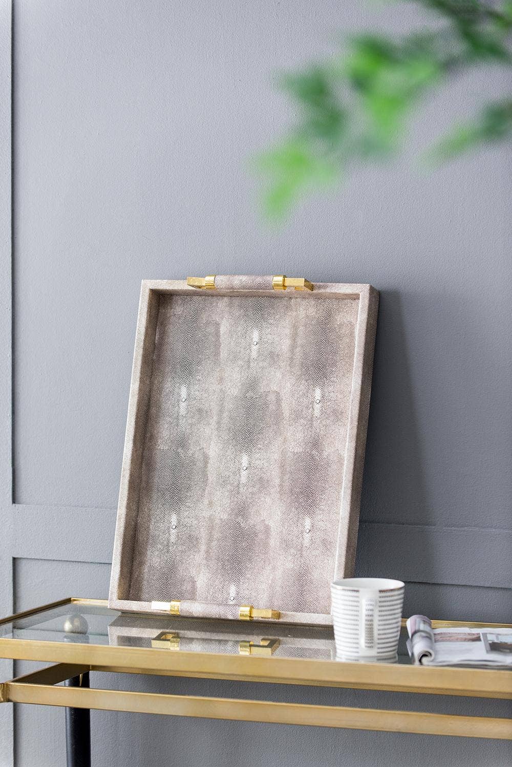 Decorative grey Tray