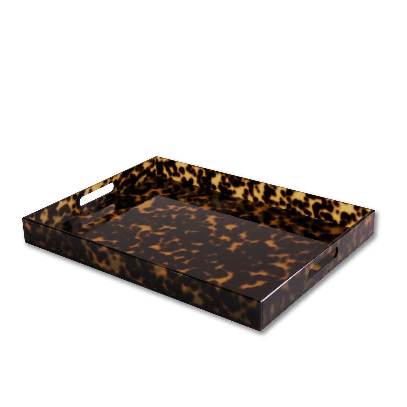 Acrylic Tortoise extra Large Tray With Handles