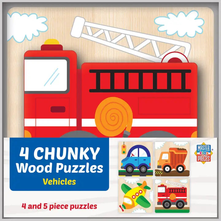 Vehicles Chunky Wood Puzzles