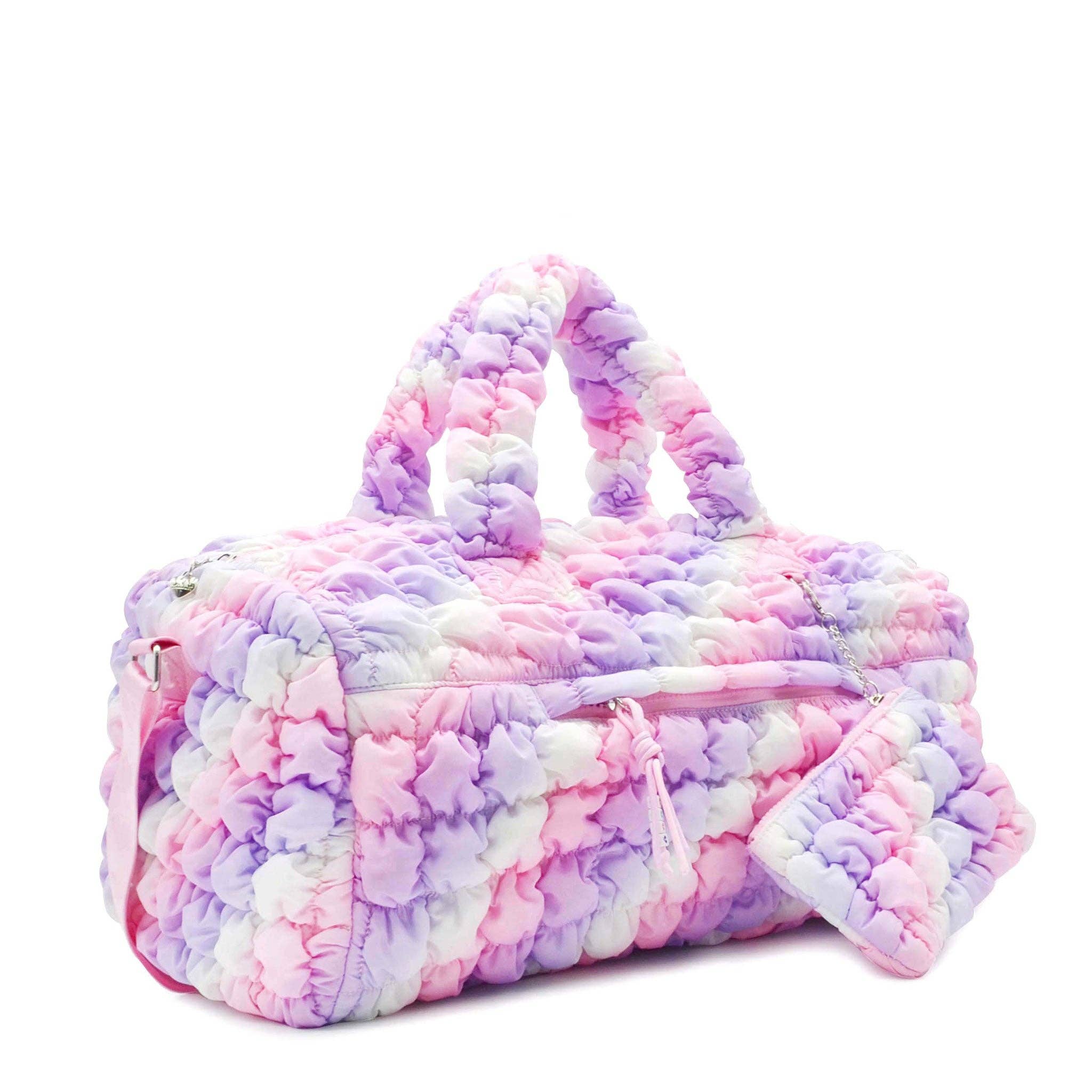 Quilted Scrunchies Large Duffle Bag Multi-Colored