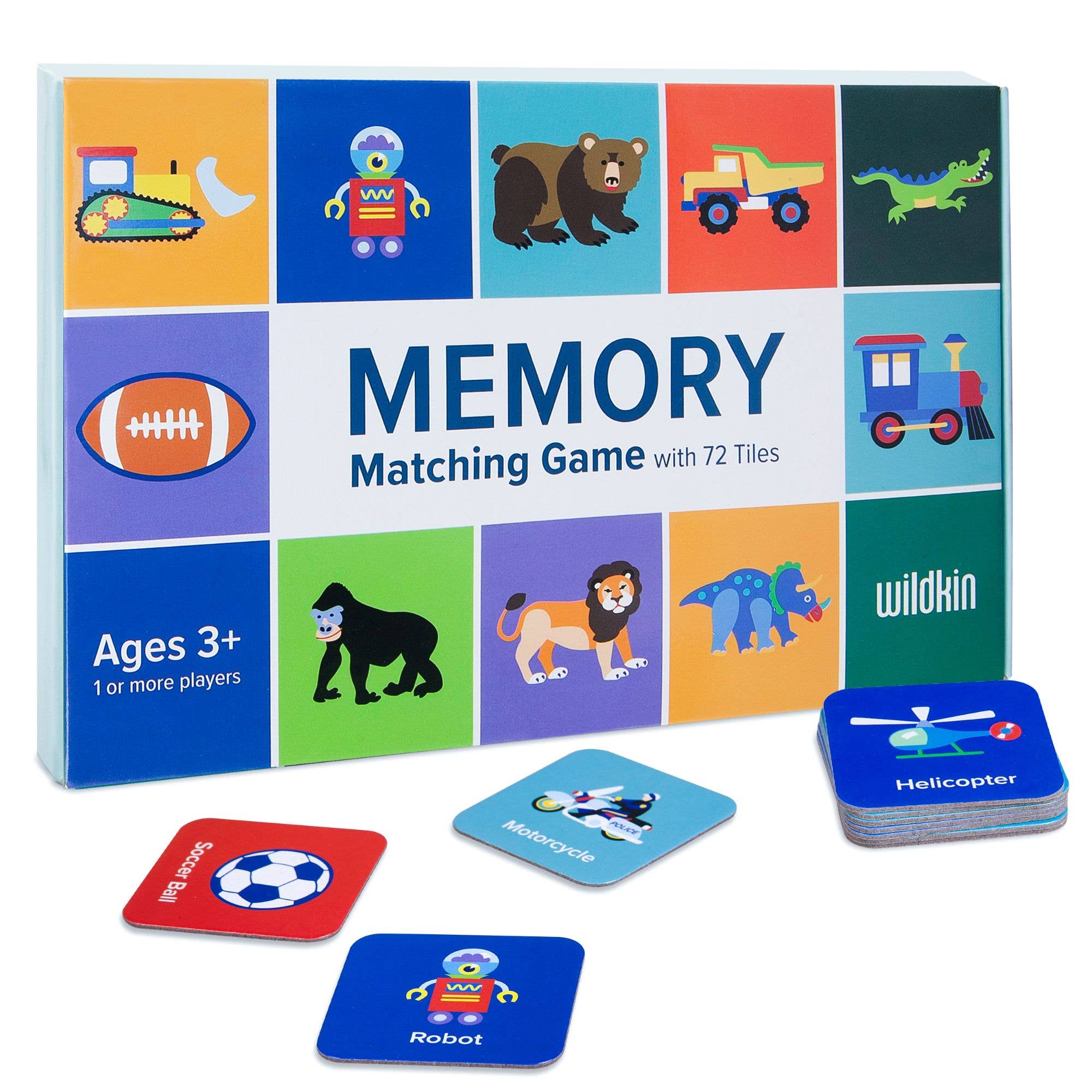 Memory Matching Game - sports and trucks