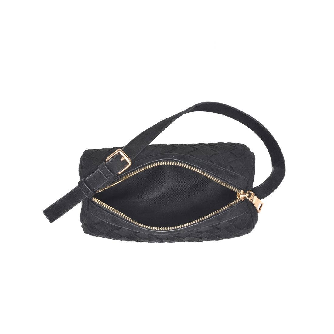 Vegan leather woven Shoulder Bag