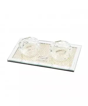 Gold Mesh Double Tealight Candle Holder