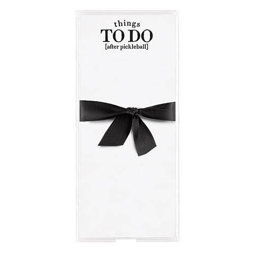 Acrylic Notepaper Tray - Things to Do after pickleball