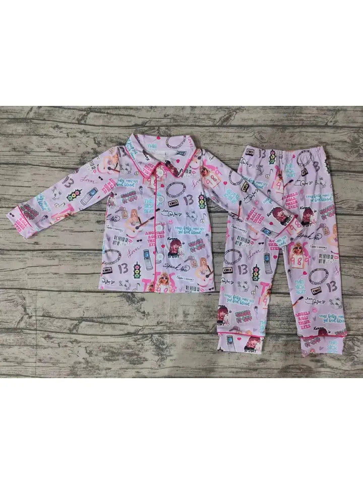 Taylor Swift Long Sleeve Pajama Set