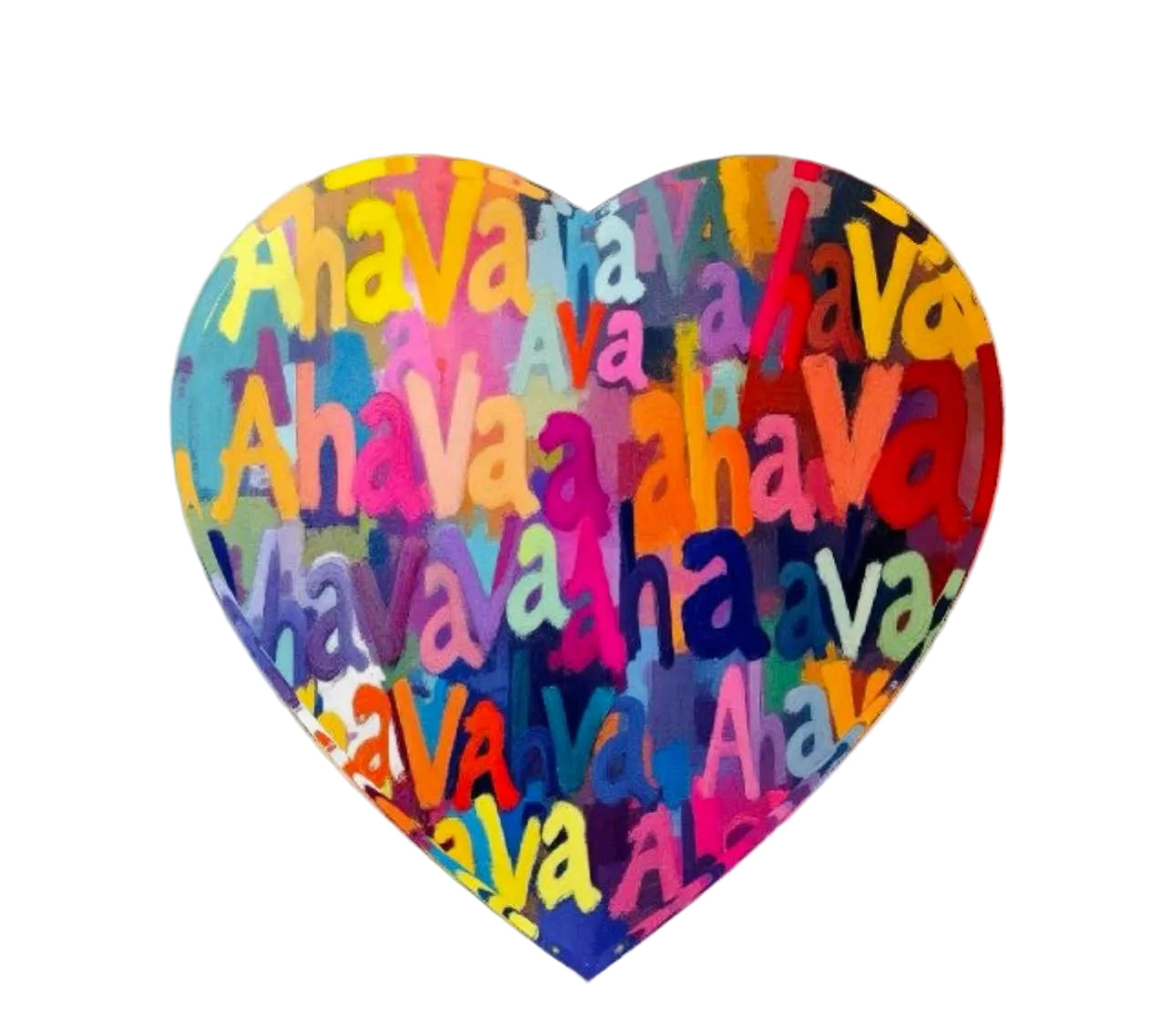 Ahava Heart crystal Decor        