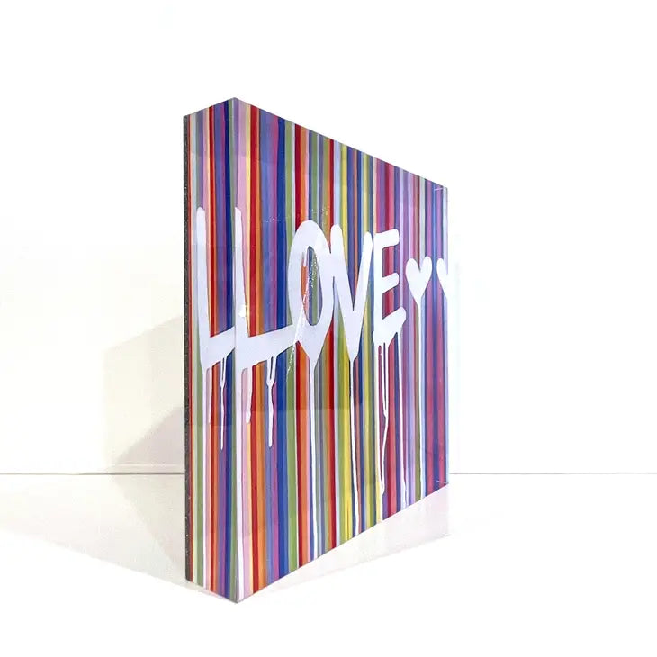 Acrylic Block - Love Drip