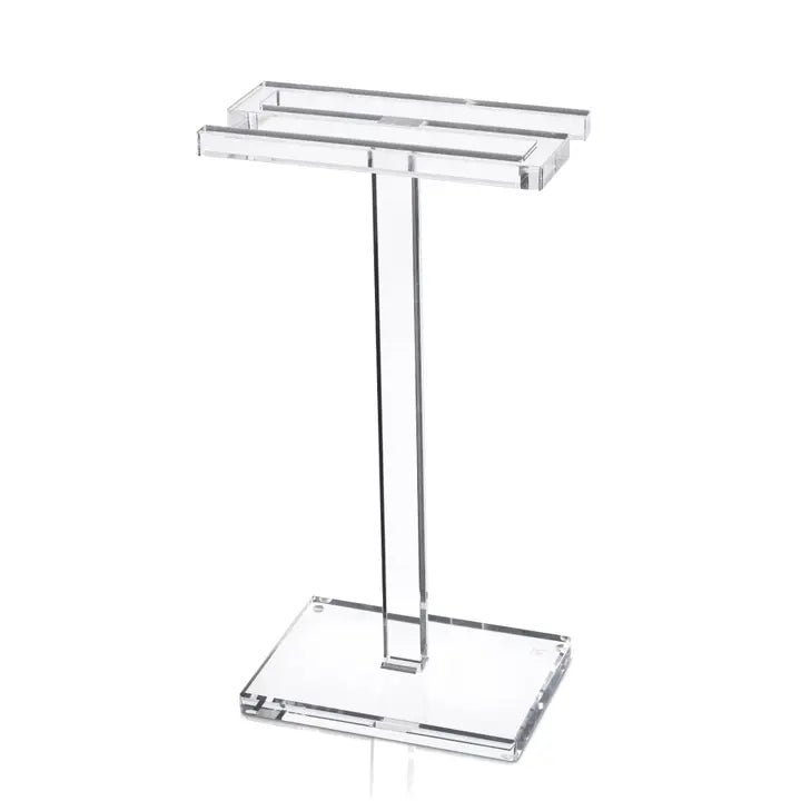 Lucite Finger Double Towel Stand
