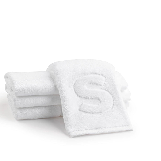 Initial Embossed Hand Towel