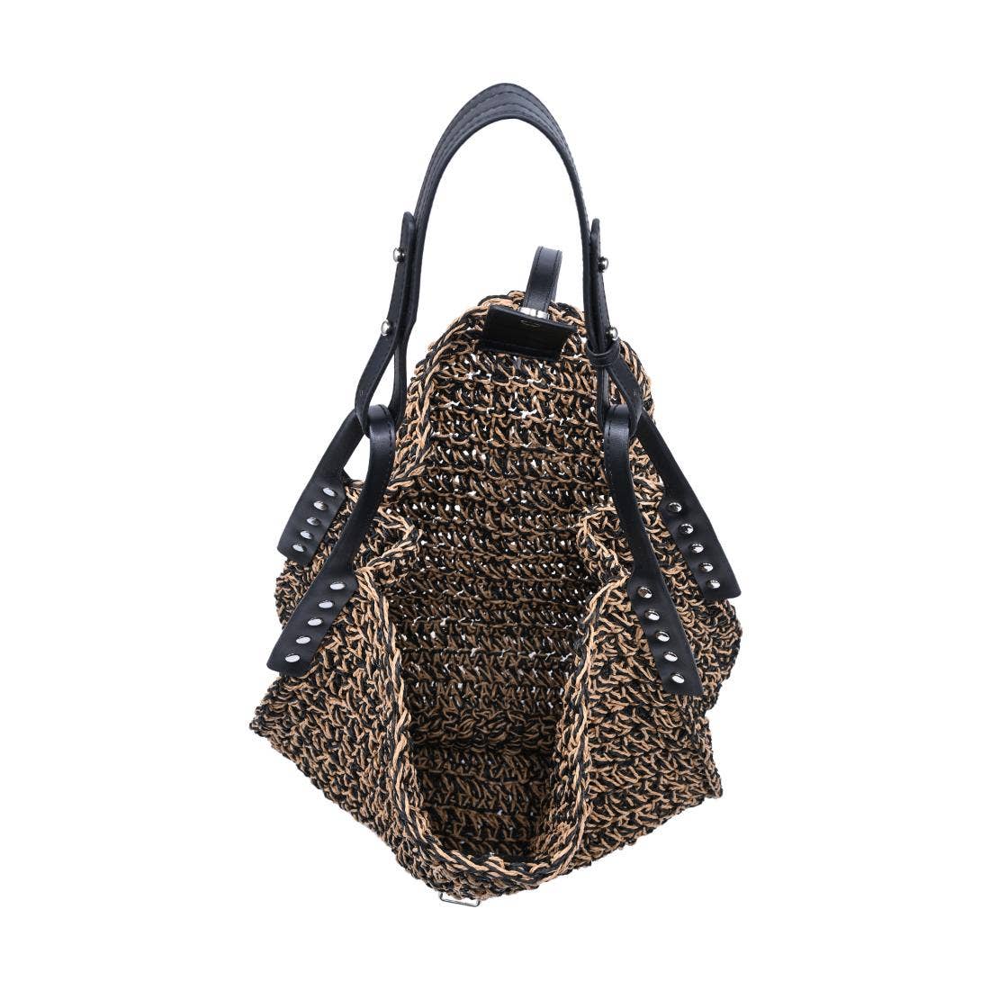 Slouchy raffia Hobo