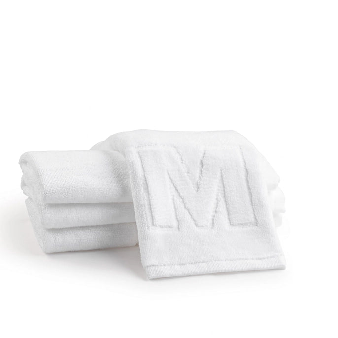 Initial Embossed Hand Towel