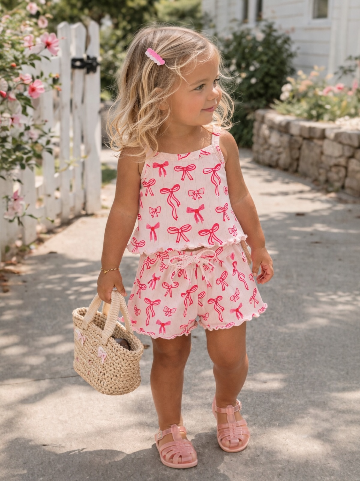 Pink Bows Summer Set