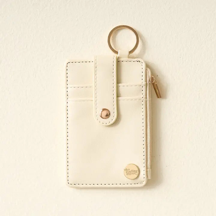 Keychain Wallet-Cream