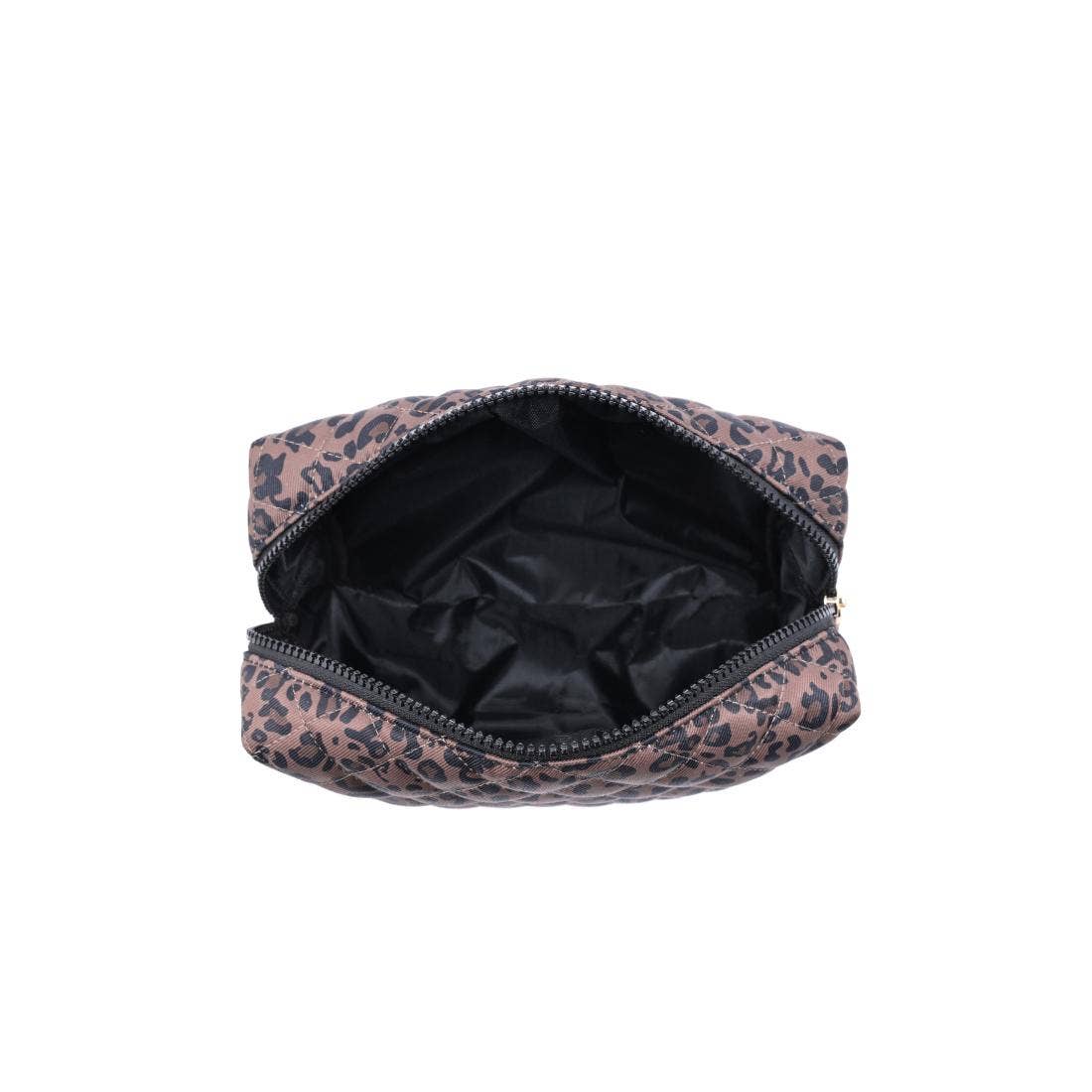 Chocolate leopard cosmetic bag