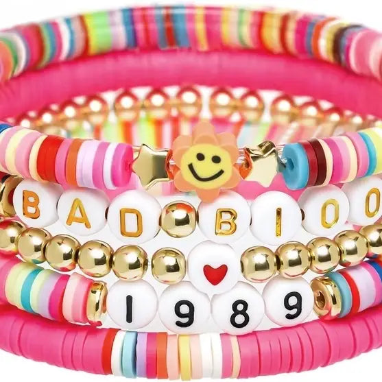 Friendship Trading Bead Bracelets For Swiftie Fans - Bad Blood