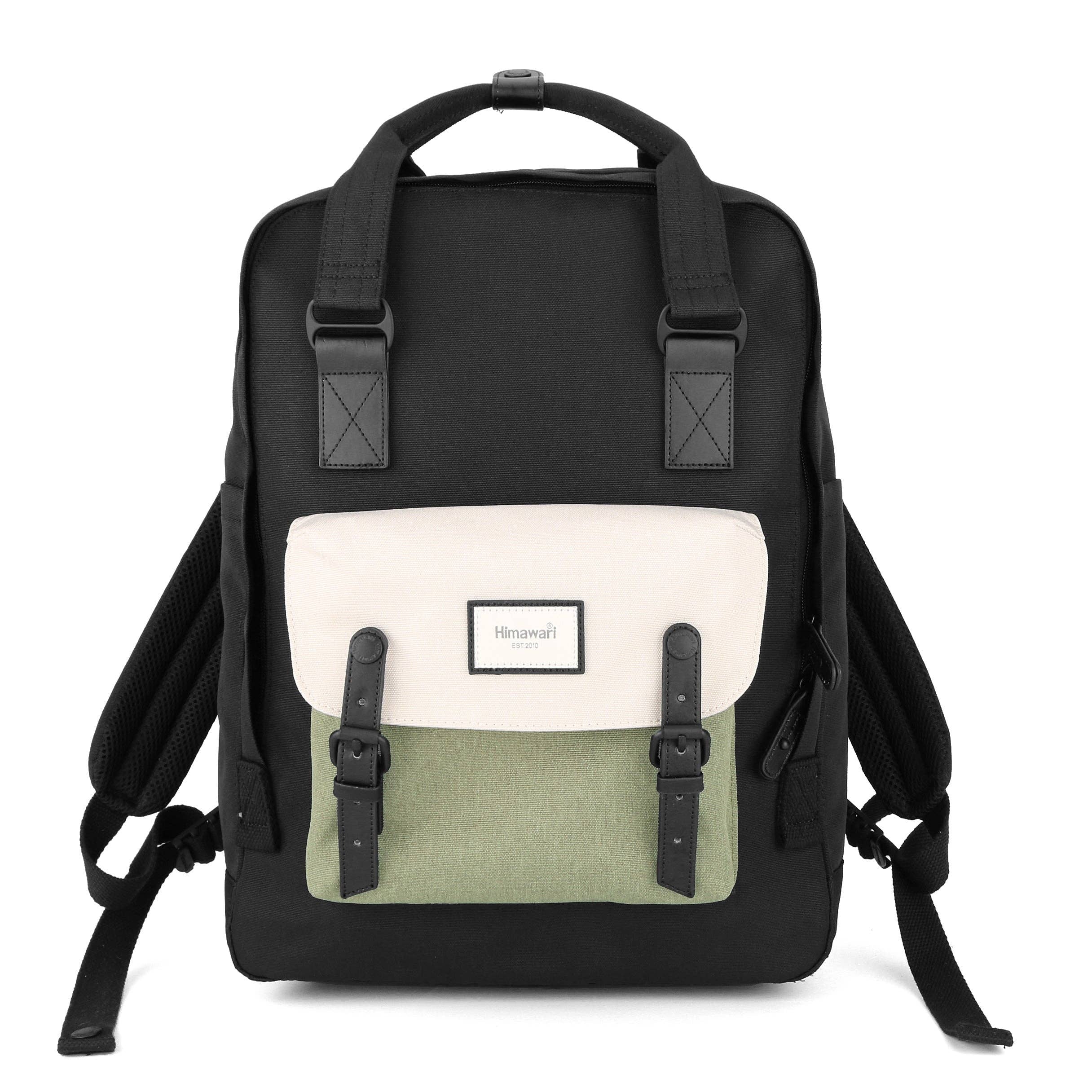 Scandi Look 17" LAPTOP BACKPACK: BLACK/WHITE
