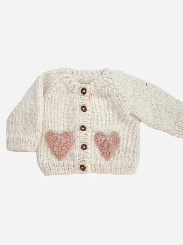 Blush Heart Cardigan Baby & Kid