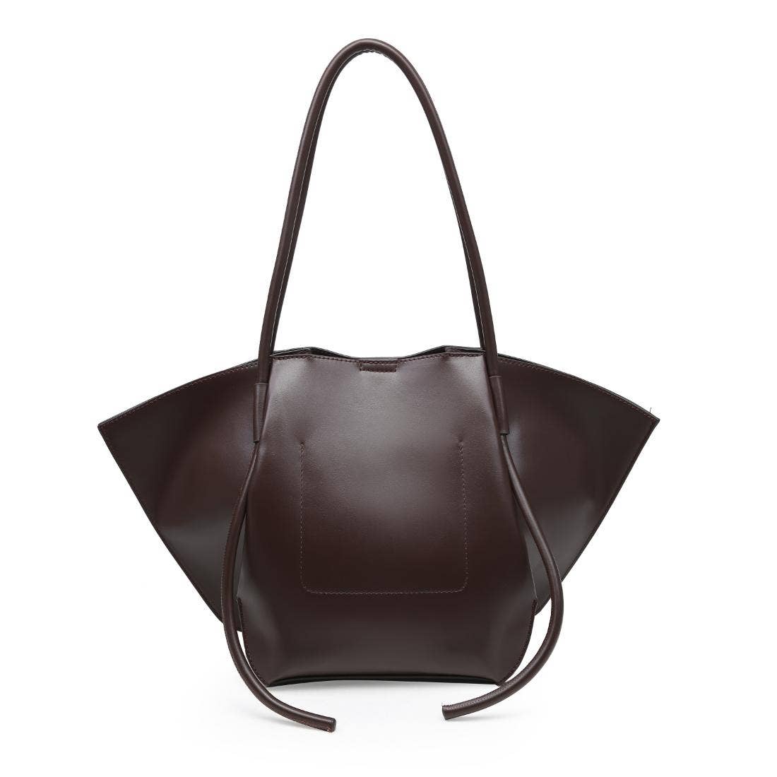 Sculpted Tote - chocolate