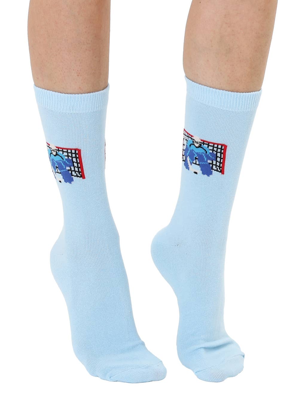 3D Packaged Crew Socks - hockey - Ice Blue