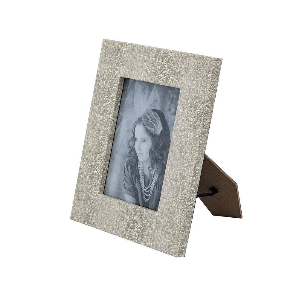 Taupe Faux Leather Photo Frame -8”x10”