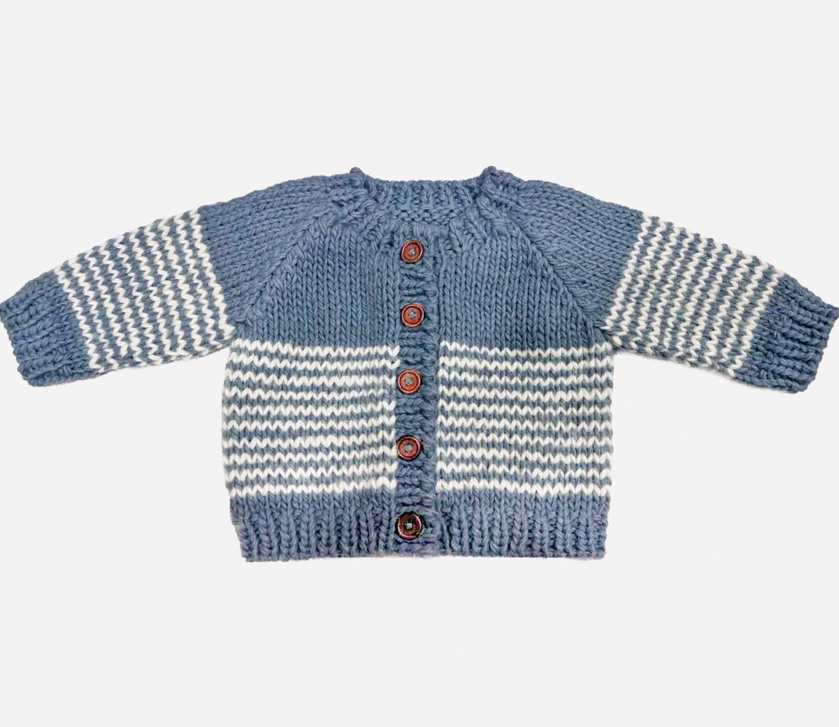 Stripe Blue/Cream Baby Boy cardigan