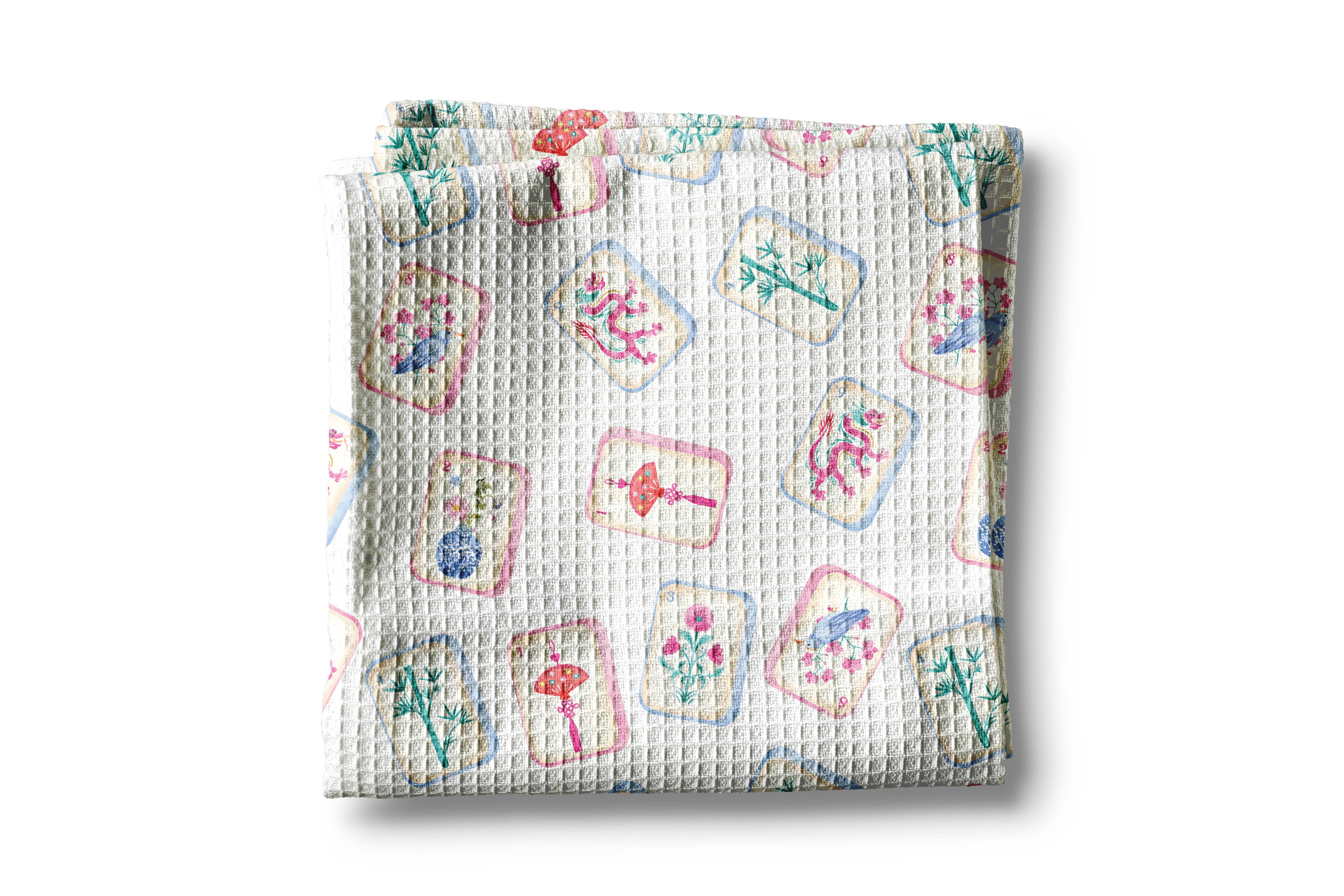 Mahjong tiles Kitchen Towel