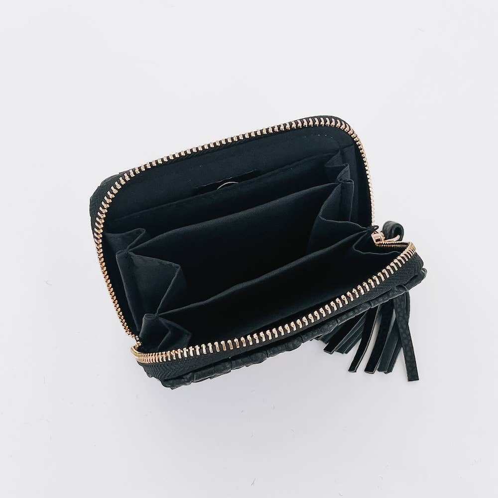 Woven Wallet - black