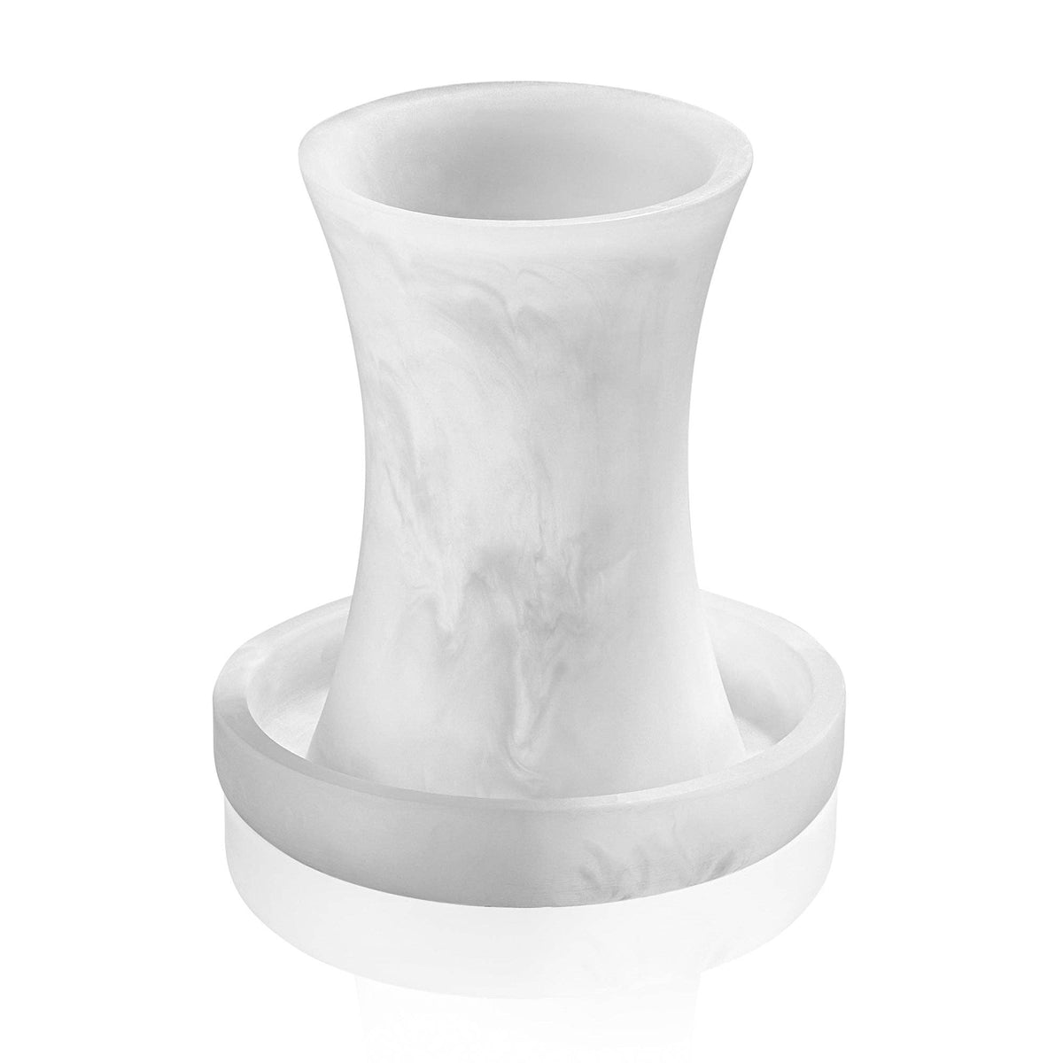Resin Kiddish Cup - white resin marble
