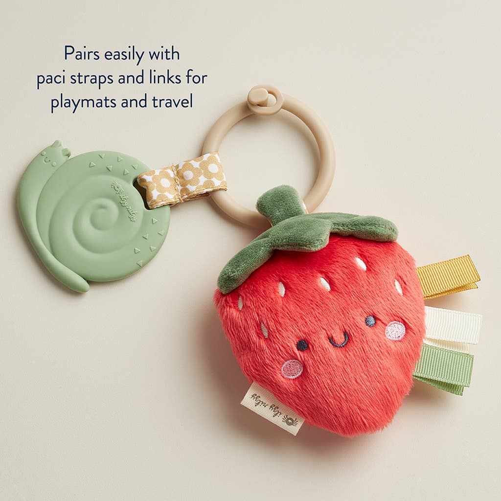 Plush + Teether: Strawberry