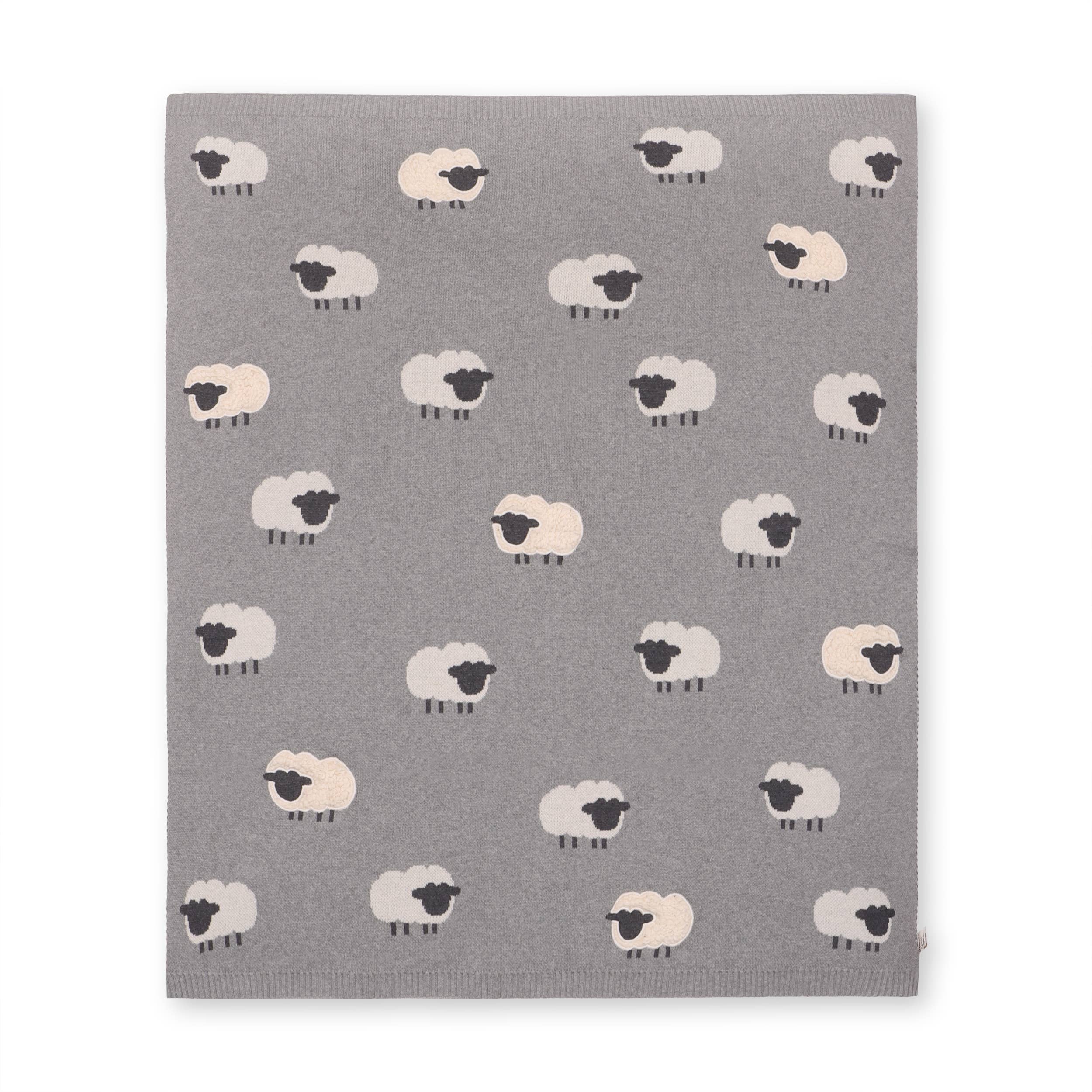 Personalized Wooly Sheep 3D Organic Cotton Baby Blanket