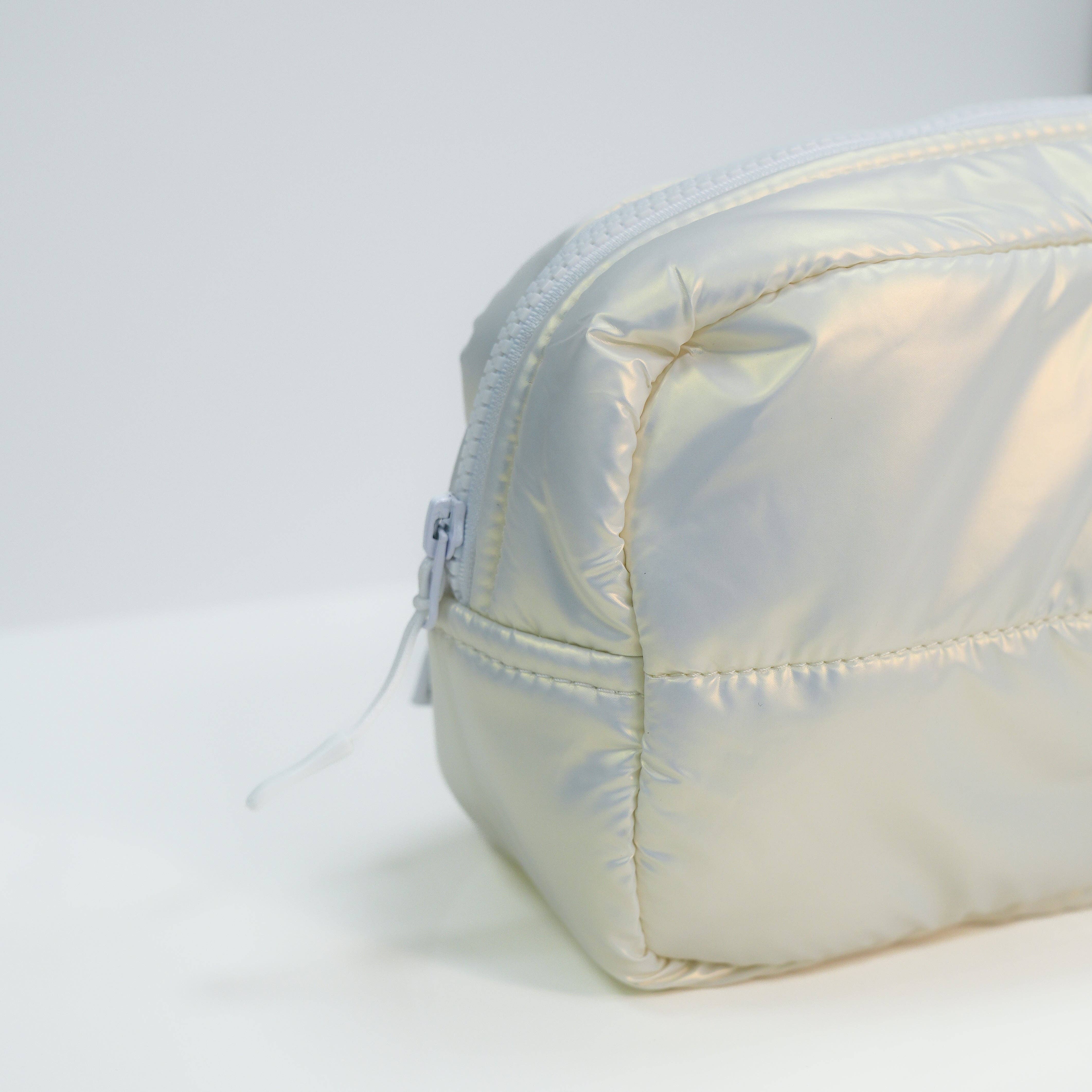 Canasta / mahjong Metallic White Bag