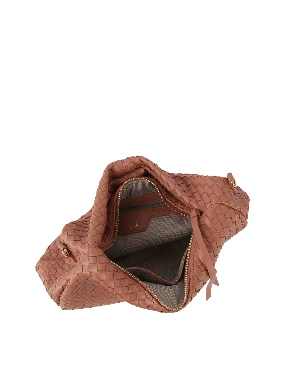 Woven Hobo Shoulder bag - camel