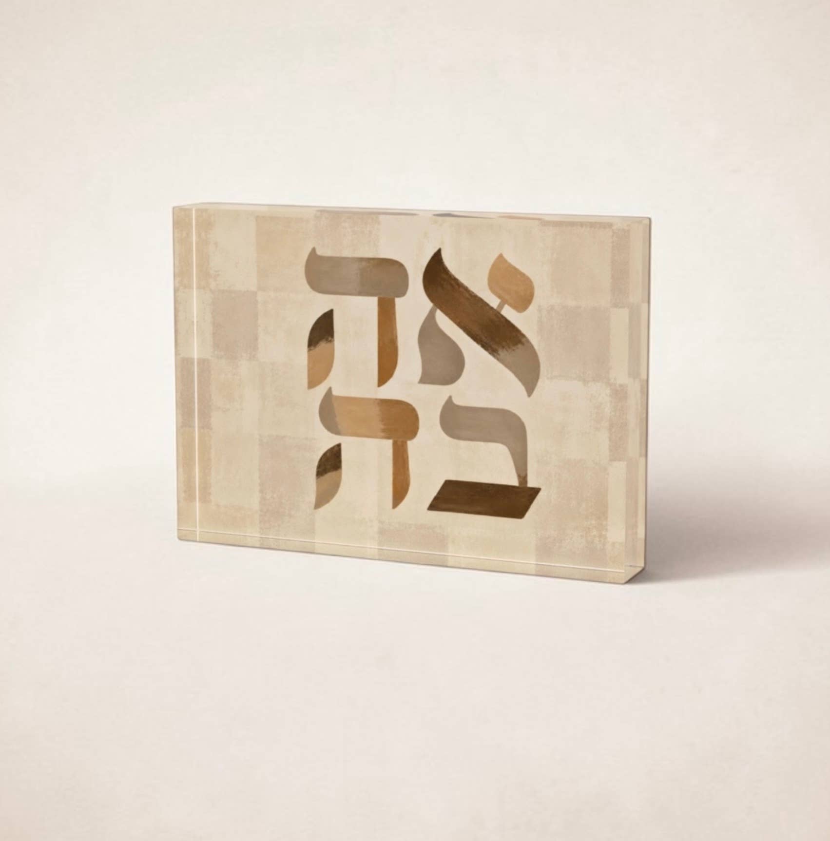 AHAVA LOVE neutral Crystal Block Decor