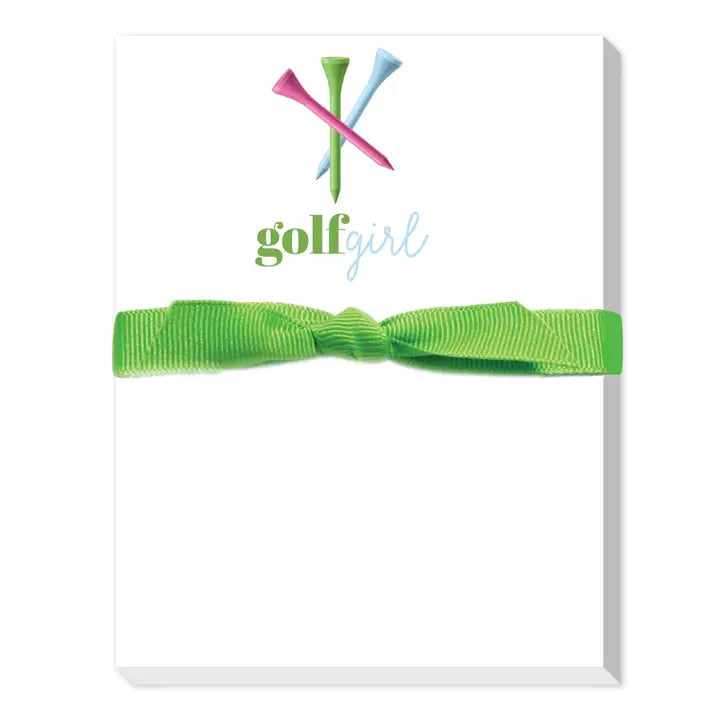 Mini bloc-notes pour fille de golf