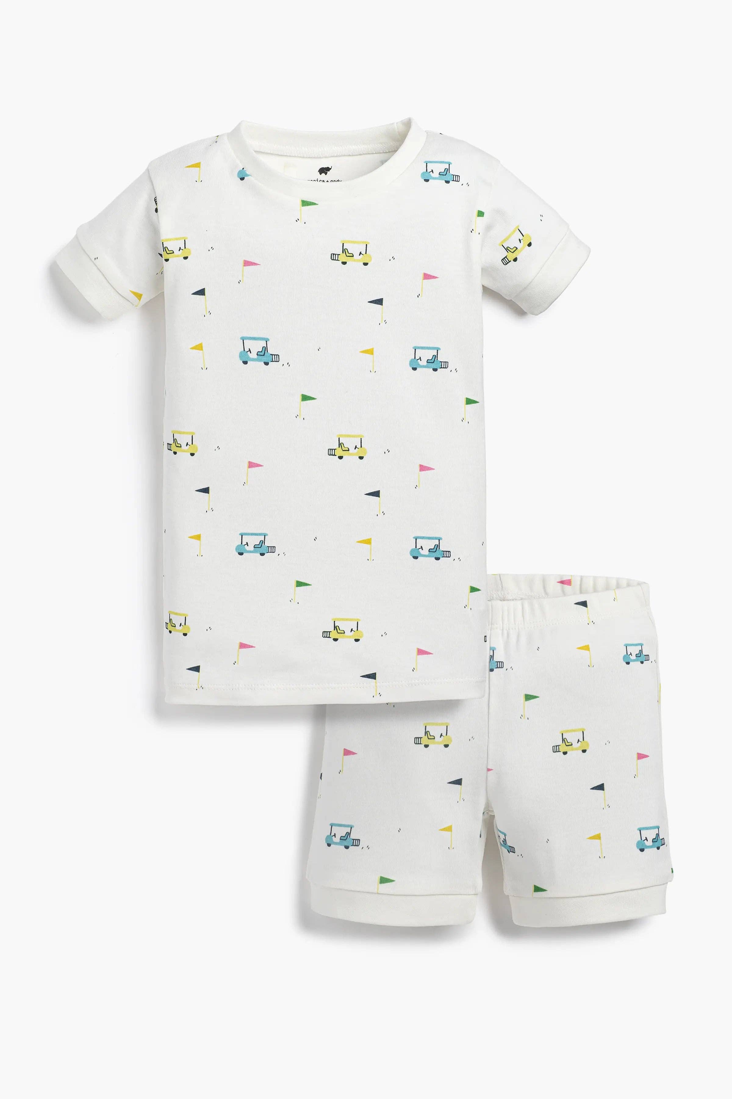 Two-Piece Shorty Pajama Set - golf caddies