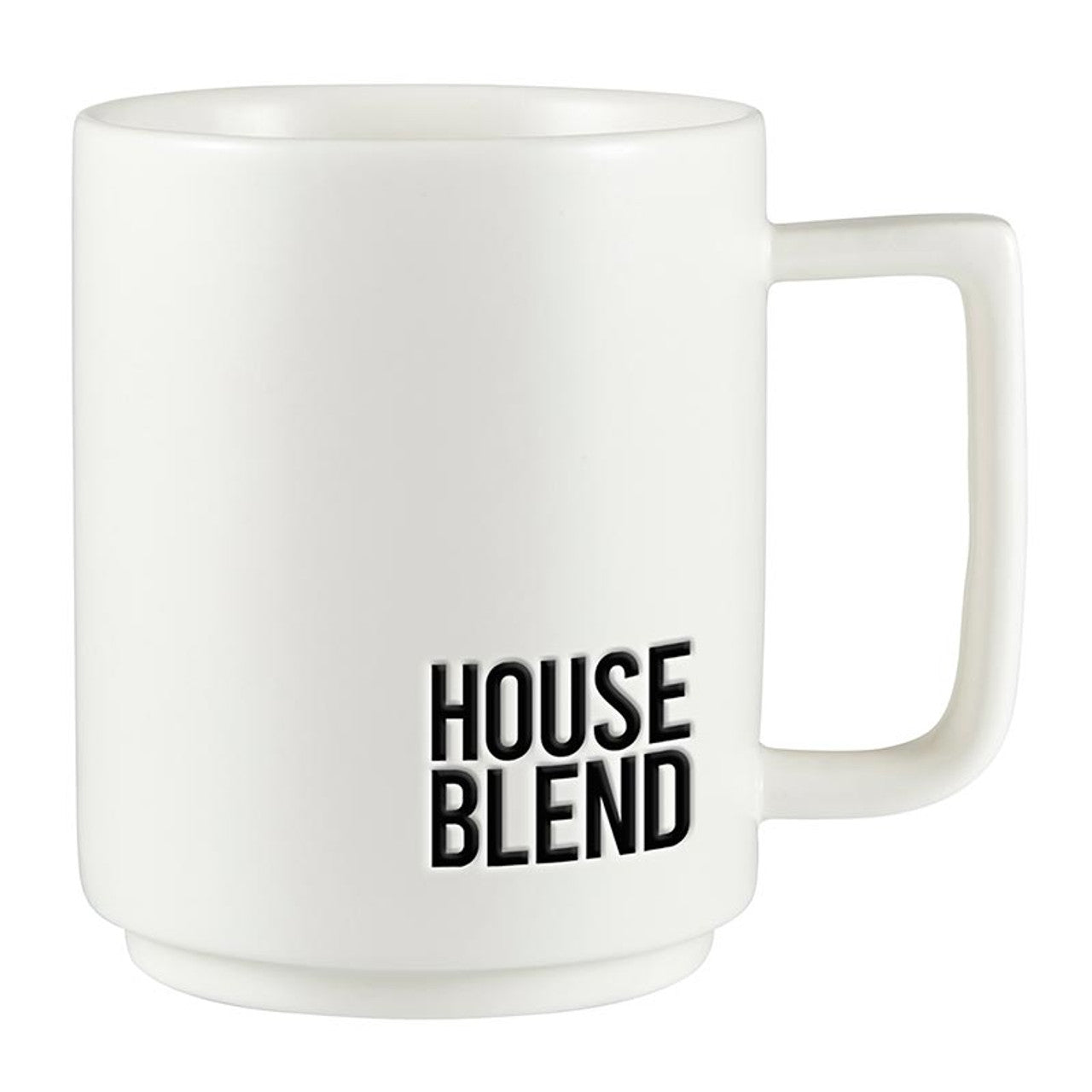 White Matte Cafe Mug - House Blend