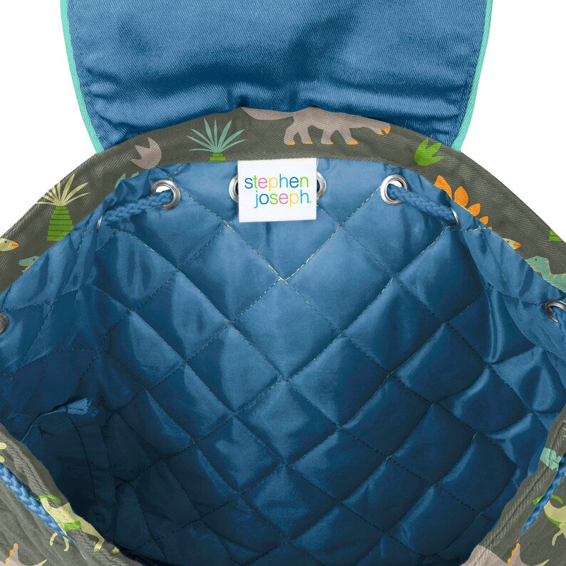 Personalized Quilted BackPack - Dino