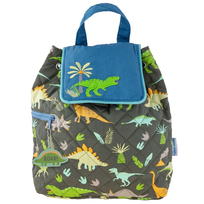 Personalized Quilted BackPack - Dino