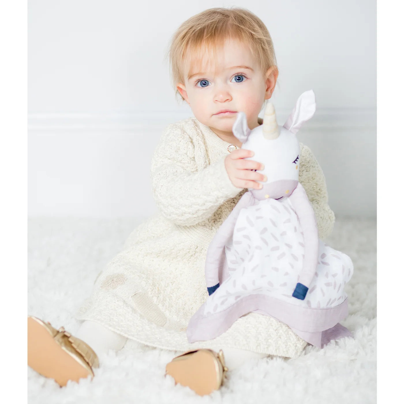 Baby Lovey - Cotton Muslin Unicorn