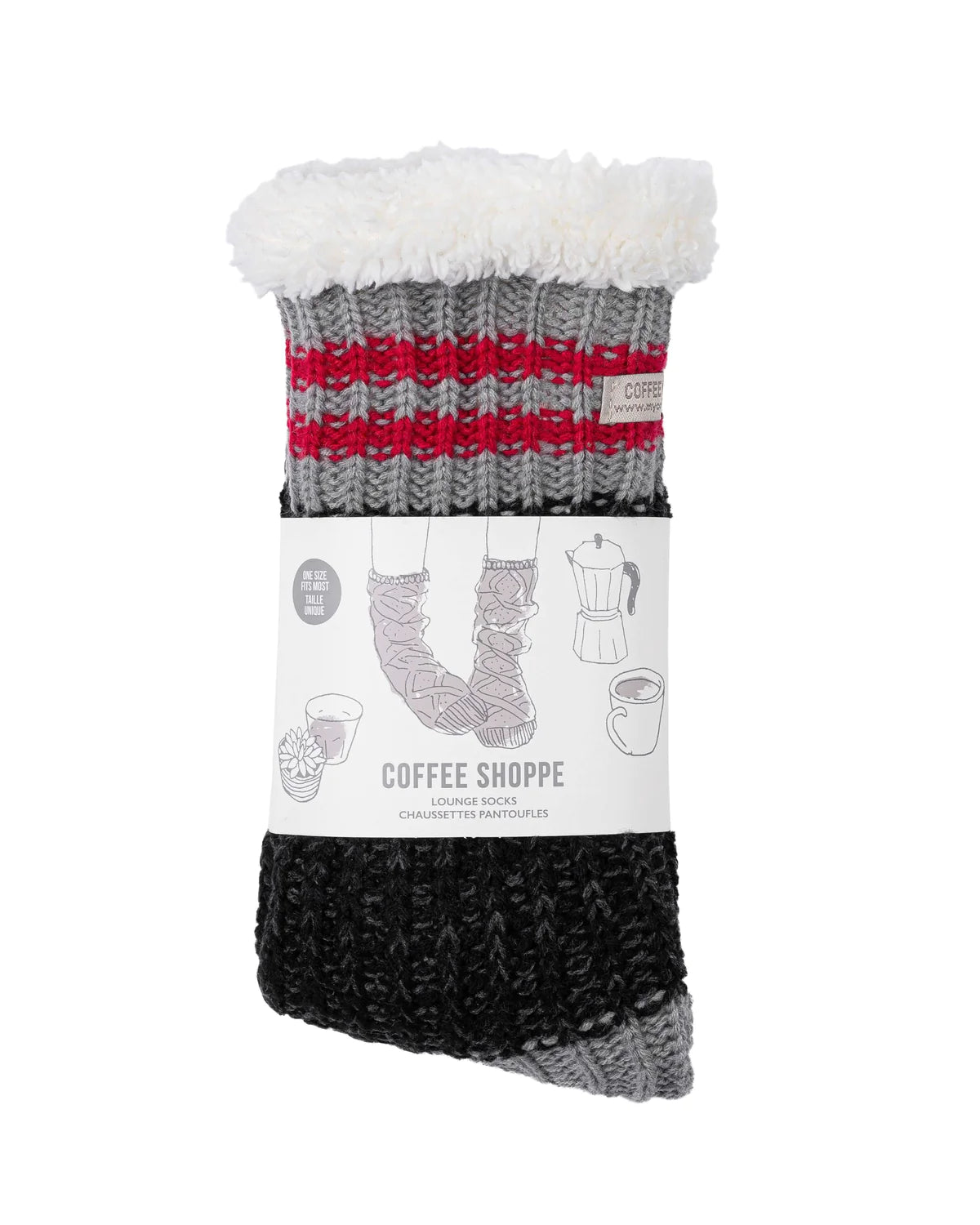 Canadiana Lounge Socks - Dark Smoked Pearl