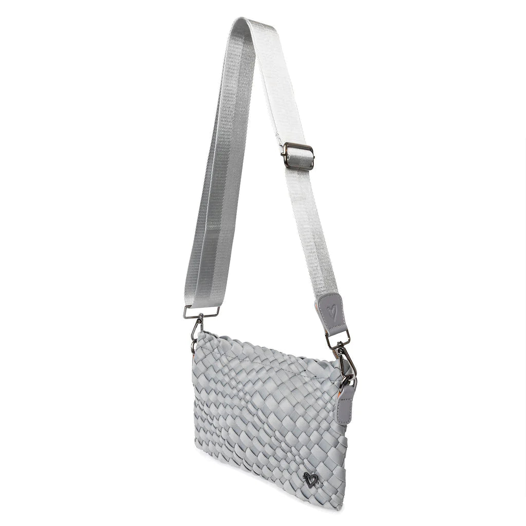 Charlotte Woven Crossbody - Grey