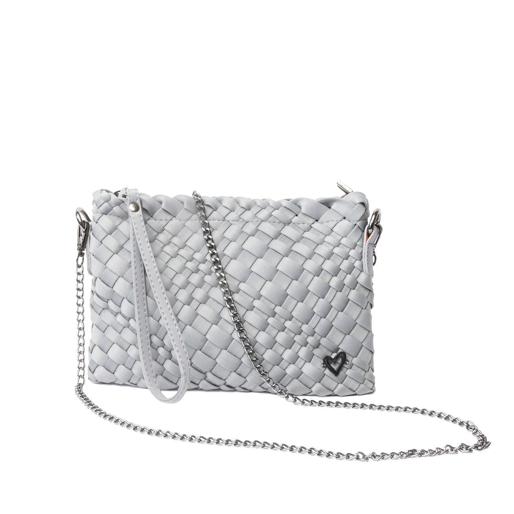 Charlotte Woven Crossbody - Grey