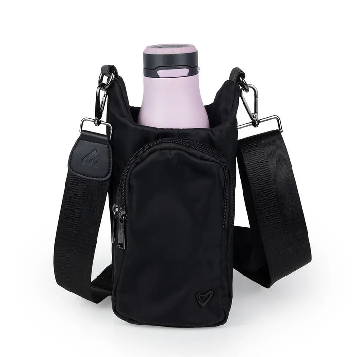 Hipster Waterbottle crossbody, Mate Black