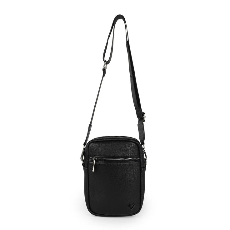 Hope Vegan Leather Phone Crossbody Black