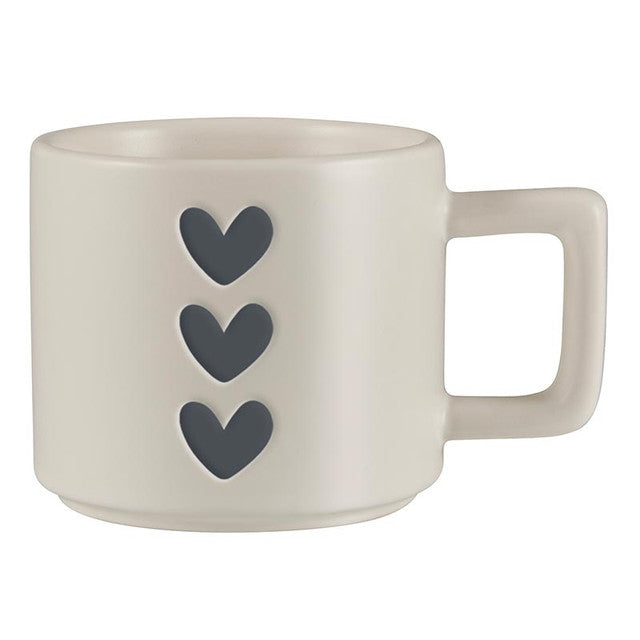 Matte Demi Cafe Mug - Hearts