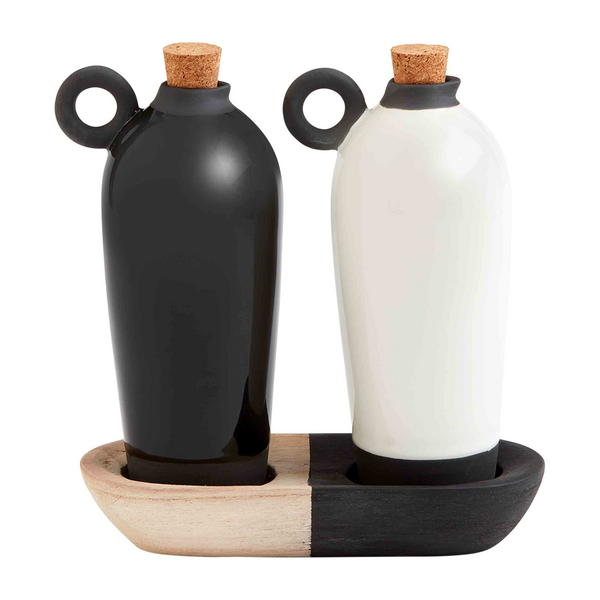 MUDPIE Stoneware Oil Vinegar Set