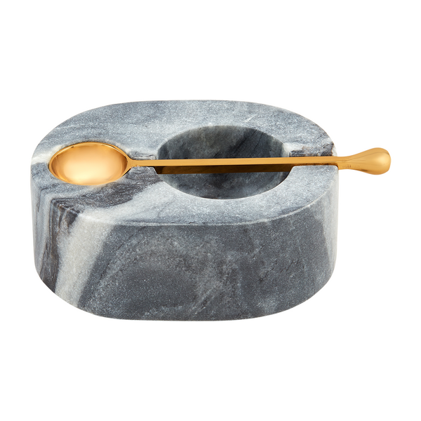 MUDPIE BLACK MARBLE SALT CELLAR