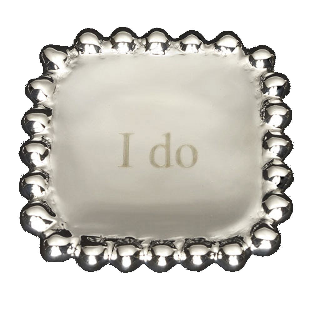 I Do Square Ring Dish